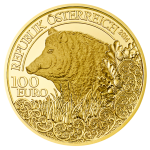 100 Euro Goldmünze Das Wildschwein Wertseite