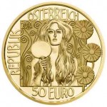 50 Euro Goldmünze JudithII Wertseite e1391592415103 Goldeuro Österreich