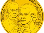 50 Euro Goldmünze Wolfgang Amadeus Mozarth Bildseite