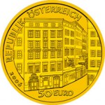 50 Euro Goldmünze Wolfgang Amadeus Mozarth Wertseite e1327828911651 Goldeuro Österreich