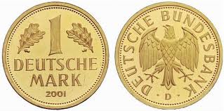 images3 Deutsche Mark in Gold