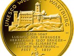 100 Euro Goldmünze UNESCO Weltkulturerbe Warburg Bildseite