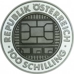 100 Schilling Silber Titan Bimetallmünze Kommunikation Wertseite e1330501349605 Österreichische Bimetallmünzen