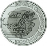 100 Schilling Sillber Titan Bimetallmünze Mobilität Wertseite e1330501310843 Österreichische Bimetallmünzen