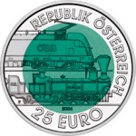 25 Euro Niob 150 Jahre Semmeringbahn Wertseite e1330501996215 Österreichische Bimetallmünzen