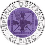 25 Euro Niob 50 Jahre Fernsehen Wertseite e1330501974117 Österreichische Bimetallmünzen