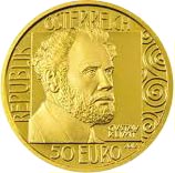 50 Euro Goldmünze Wertseite Gustav Klimt 50 Euro Goldmünze Wertseite Gustav Klimt