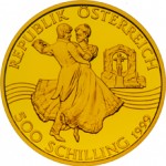 500 Schilling Goldmünze Johann Strauß Vater und Sohn Wertseite e1327435584642 Schilling Goldmünzen