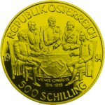 500 Schilling Goldmünze Wiener Kongress Wertseite e1327434955510 Schilling Goldmünzen