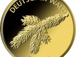 20 Euro Goldmünze Deutscher Wald Fichte 2012 Bildseite