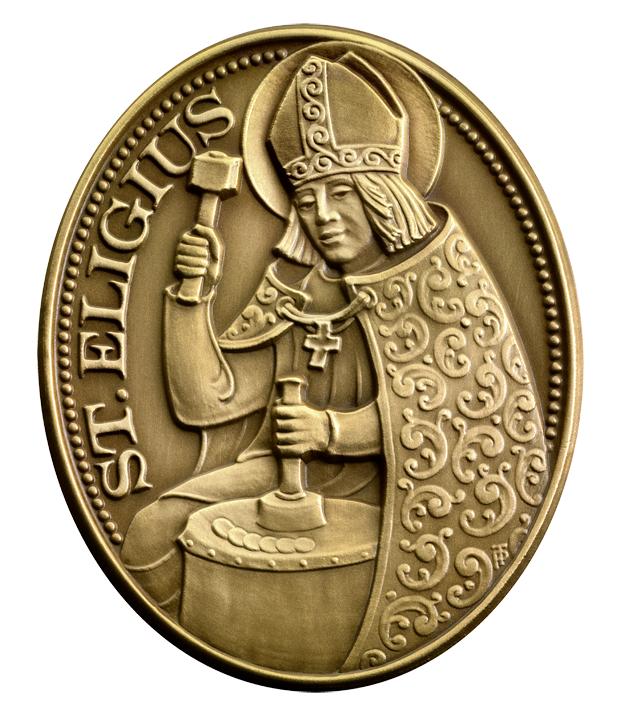 Der Heilige Eligius Vorderseite Der Heilige Eligius   Schutzpatron der Numismatiker