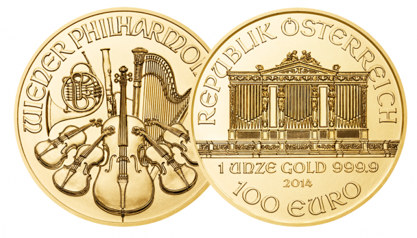 Wiener Philharmoniker Münze 608x347 Die 5 beliebtesten Gold Anlagemünzen