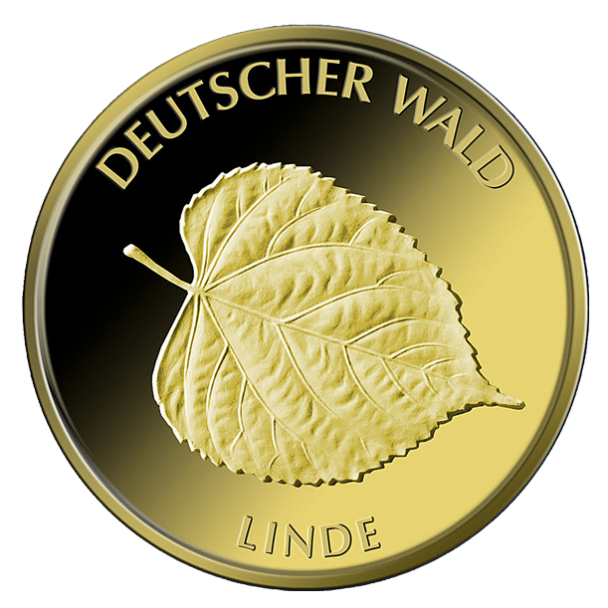 20 Euro Goldmünze Deutscher Wald Linde 2015 Bildseite 608x608 20 Euro Goldmünze Deutscher Wald Linde