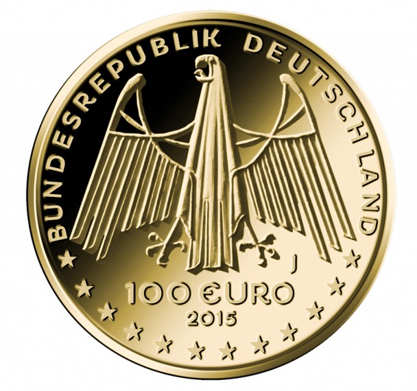 100 Euro Goldmünze UNESCO Weltkulturerbe Oberes Mittelrheintal Wertseite 608x570 100 Euro Goldmünze UNESCO Weltkulturerbe Oberes Mittelrheintal Wertseite