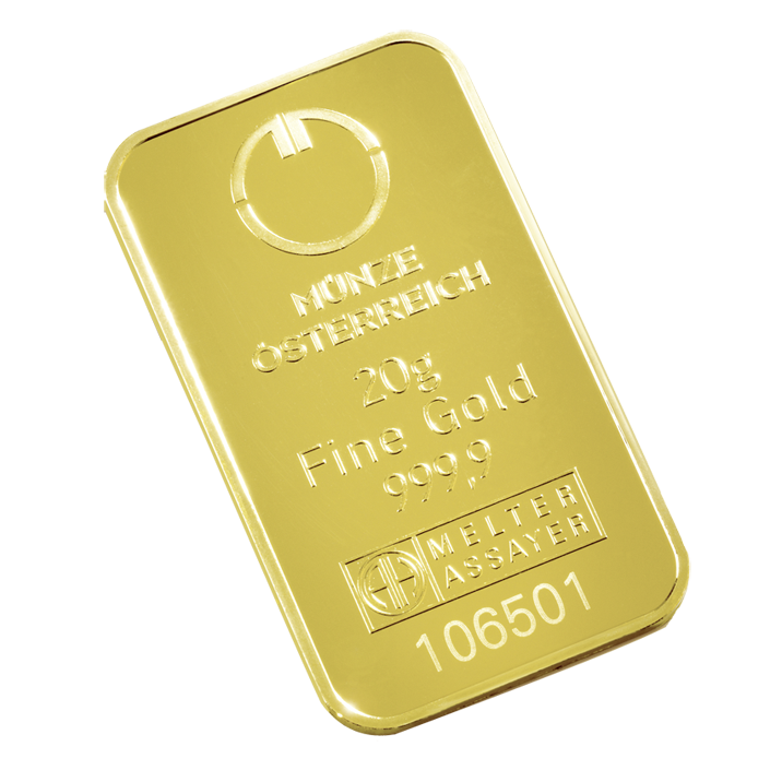 Goldbarren 20 g Münze Österreich AG Jetzt clever physisches Gold kaufen